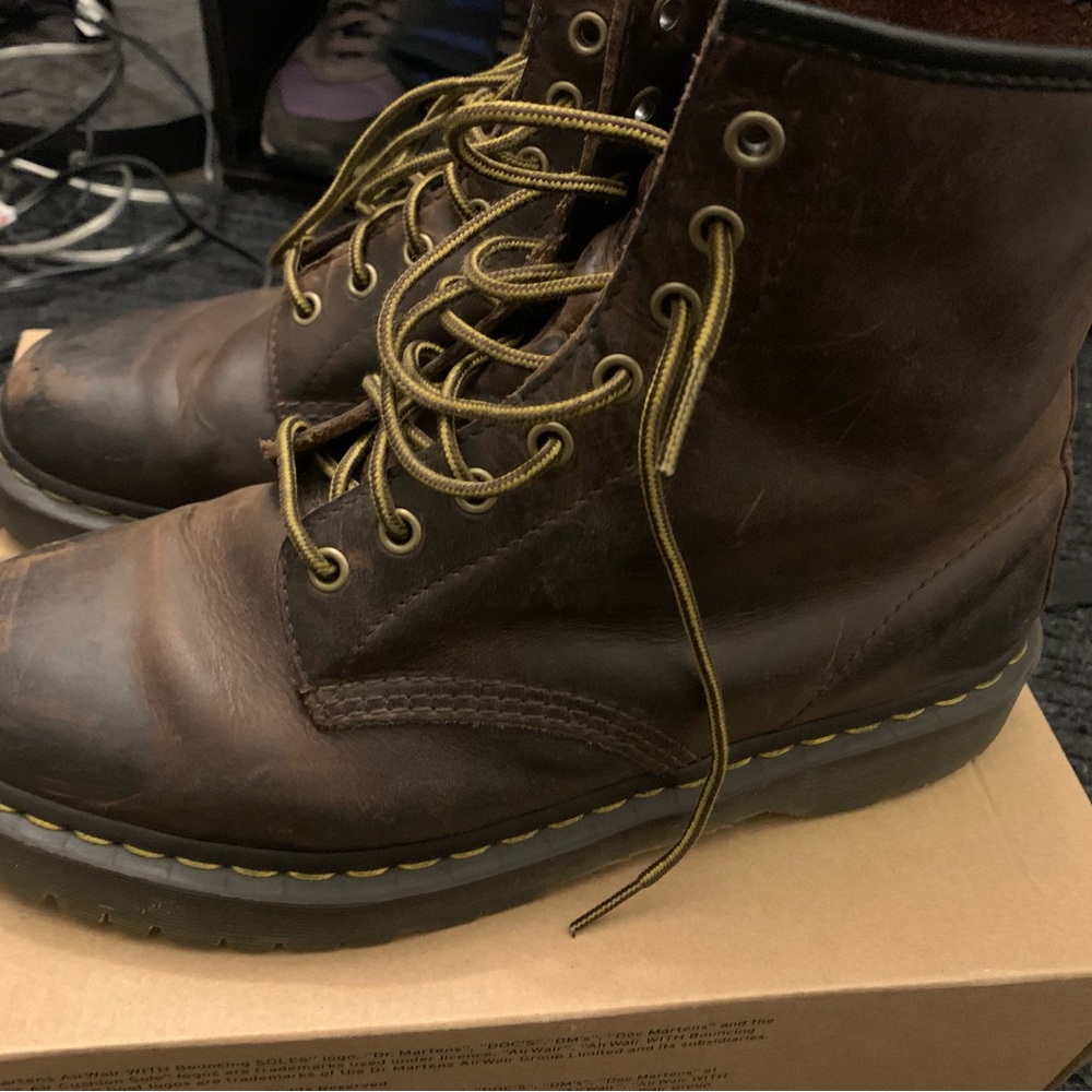Dr. Martens 1460 crazy Horse Bex Boots with Men’s Size 11/ Women 12